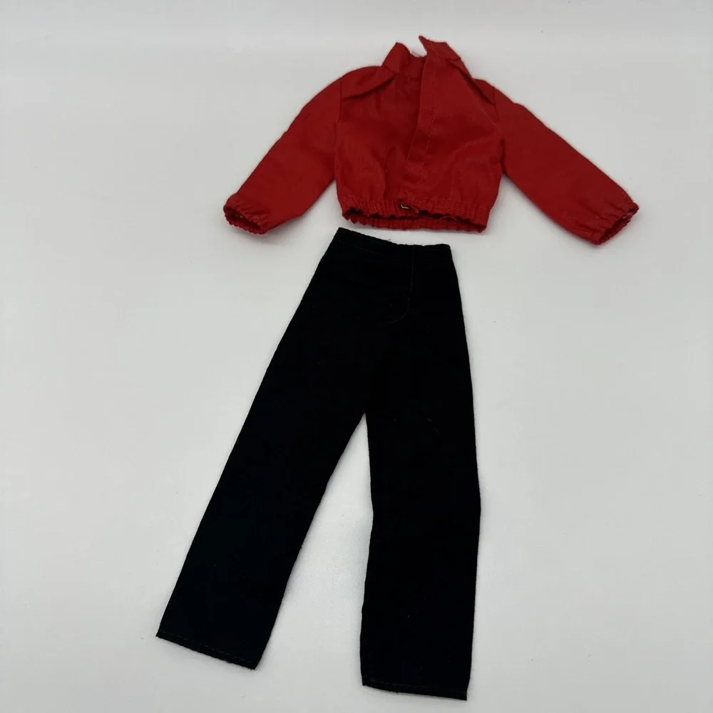 Vintage 1992 Mattel Earring Magic Ken Doll Blue Outfit Red Jacket Black Pants